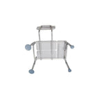 Drive Medical Padded Seat Transfer Bench-Height adjusts in 1/2" increments with unique "Dual Column" extension legs
