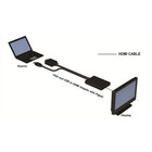TechlyVGA to HDMI Converter Cable w/ Audio, (IDATA HDMI)-Supports bandwidth of 165MHz / 165Gbps per channel (675Gbps all channel) input HDMI
