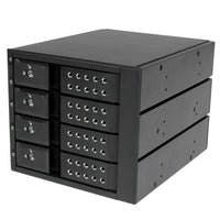 StarTech 4 Bay Aluminum Trayless Hot Swap Mobile Rack Backplane For 3.5In Sas Ii/Sata Iii, 6 Gbps Hdd-Delivers peak drive performance, with support for full SATA III/SAS II data transfer speeds up to 6Gbps