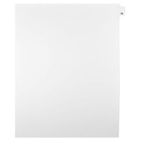 Mark Maker Legal Exhibit Index Tab White Single Tabs, 1/25th Cut, Letter Size, No Holes, Number 76, 25 Pack-White Single Tabs, 1/25th Cut