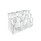 Azar Displays 3-Tier 9-Pocket Trifold Brochure Holder, 2 Pack (252817)-Brochure holders