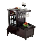 Winsome Galen Entertainment Cart-Cabinet has wood door and opens to 28.23"W x 14.73"D x 9.21"H for storage.