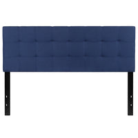 Flash Furniture Bedford Tufted Upholstered Queen Size Headboard - Navy Fabric-Contemporary Style