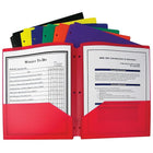 C-Line Two Pocket Portfolio with Three-Hole Punch, Assorted, 36 Pack-Grades: Kindergarten - 12th