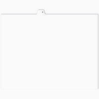 Apak Alphabetical Index Tab - Letter K - White - 8 1/2" x 11" - 1/26th Cut - Unpunched - 25 Pack-Index and Litigation Tab Dividers