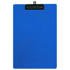 Geo Plastic Clipboard, Legal, 9" x 15", Blue, 12 Pack-Clipboard made of strong plastic with retractable hook.