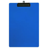 Geo Plastic Clipboard, Legal, 9" x 15", Blue, 12 Pack-Clipboard made of strong plastic with retractable hook.