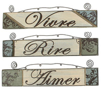 Cathay Importers Assorted Rustic Wood Wall Quotes (EC-24-0131)-Print
