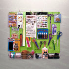Azar Displays Pegboard Organizer Kit, Green Frosted (900945-GRE)-Durable plastic