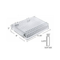 Azar Displays 15-Compartment Lipstick Tray with Spring Load, 2 Pack (225515)-Counter top displays