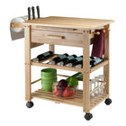 Winsome Finland Kitchen Cart-Top surface is 27"W x 20.47"D.  Drawer inside dimension is 19.76"W x 13.58"D x 4.33"H.