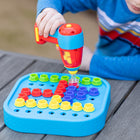 Educational Insights Design & Drill Bolt-It Bucket - Multicolor-Includes see-through bucket with handle and activity board lid, 52 bolts in 4 different colors, kid-friendly drill, and guide with patterns.