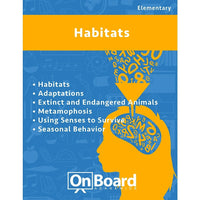 eBook: Habitats for Elementary Students  - 6 Topics (PDF version - 1-User Download) - ISBN 9781630960599-Habitats for elementary students includes multiple topics that introduce your student to different habitats. This book includes engaging activities and an assessment for each topic.