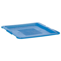 Orbis Flipak Polyethylene Plastic (PE) Distribution Container Lids, 12.0" x 15.0", Royal Blue, 6 Pack-Containers not included. Pack includes lids only