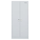 Storemax - Grande Armoire De Rangement De Calibre Lourd (Gris)-Grande armoire de rangement avec amplement d'espace de rangement et 32" de largeur pour ranger des objets volumineux ; Construit en acier épais avec quatre (4) étagères réglables pour plus de rigidité et 8 charnières à feuilles ; Les niveleurs intégrés compensent les sols inégaux ou déformés