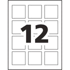 Avery Glossy Square Labels - 2" x 2" - White - 120 Labels-6