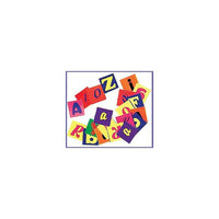 Roylco Alphabet Pasting Piece, Assorted, 1" x 1", 6000 Pack-Size: 1"(H) x 1"(W)
