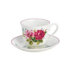 Roy Kirkham Teacup and Saucer (230 ml) Set of 2 - Rosa Alba-Teacup and Saucer