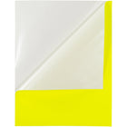 JAM Paper Full Page Sticker Paper Shipping Labels - 8-1/2" x 11" - Neon Yellow - 10 Pack -Neon Yellow Full Page Sticky Labels, Make your mail stand out with colourful shipping address labels