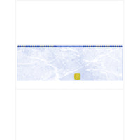 Deluxe Mid Laser Cheque Blue with Gold Hologram, French, 8.5" x 11", 500 Pack-Laser cheque with hologram