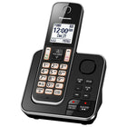 Panasonic KXTGC392B 2-Handset Cordless Phone with Answering Machine, Black-Phonebook- 100 Entries