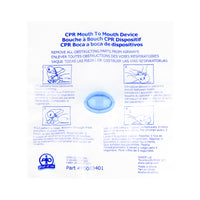 Wasip CPR-Aid Rescuer Device - Single Use-The semi-transparent faceshield attached to air valve provides extra protection for CPR responder