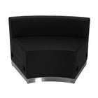 Flash Furniture HERCULES Alon Black LeatherSoft Reception Configuration - 4 Pieces-Add on pieces as your business grows