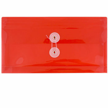 JAM Paper Plastic Envelopes with Button and String Tie Closure #10 ...