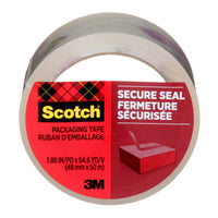 Scotch Secure Seal Packaging Tape - 1.88 in W x 54.6 yd L (48 mm W x 50 m L)-Won't cover up important information