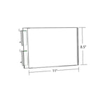 Azar Two-Sided Acrylic Sign Holder With Pegboard Grippers, 11" x 8.5", 10 Pack (103315)-Clear Acrylic