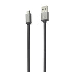 LOGiiX LGX-11929 Piston Connect microUSB XL 3M, Graphite Grey-Don't be limited by a short cable. Use Piston Connect XL microUSB. Sit back while you play, read comfortably or power the back seat of the car.