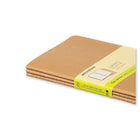 Moleskine Cahier Soft Cover Plain Journal - 5" x 8-1/4" - Kraft Brown - 3 Pack-Acid Free Ivory coloured paper