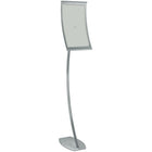 Azar Displays 17" x 11" Curved Metal Floor Sign Holder (300888)-Easy to load and unload graphics