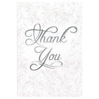Rosedale 5-1/2" x 8" Formal Thank You Greeting Cards And Envelopes, 12 Pack (17721)-Printed on premium uncoated card stock