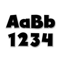 Creative Teaching Press Bold Black 4" Designer Letters, 633 Pack-Letters/Decoration