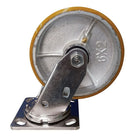 Blickle Heavy-Duty Kingpinless Caster, Wheel Diameter: 6" (152 Mm), Wheel Material: Mold-On Urethane (CA-47PU60JVT)-Wheel Diameter: 6" (152 mm)