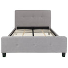 Flash Furniture Tribeca Full Size Tufted Upholstered Platform Bed - Light Grey Fabric-Platform Bed