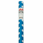 JAM Paper Gift Wrap - Polka Dot Wrapping Paper - 25 sq. ft. - Blue with White Polka Dots -Size: 25 Square Feet per Roll