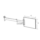Azar Two-Sided Aisle Acrylic Sign Holder With Telescopic Gripper, 6" x 4", 4 Pack (107554)-Clear Acrylic