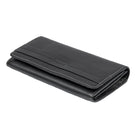 Roots Ladies Pocket Clutch Wallet - Black-Expandable Snap Closure