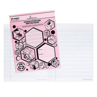 Louis Garneau Interlined/Dotted Notebook, 9" x 7", 32 Pages, Pink-32 pages