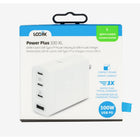 LOGiiX Power Plus 100W XL Wall Charger - White-Designed with Gallium Nitride (GaN) for a compact and portable design