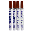 JAM Paper Marvy Uchida Bold Paint Marker - Brown - 4 Pack (86525801g)-Opaque paint markers for creating innovative artwork