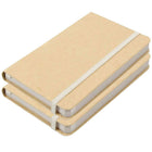 JAM Paper Hardcover Lined Notebook With Elastic Closure Small – 3.75 x 5.63 – Lined – Kraft – 2 Pack (340526603g)-Size: 3 3/4" x 5 5/8"