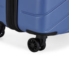 BondStreet Skyline  26" Hardside Spinner Luggage - Coronet Blue-Single 360-degree spinner wheels for effortless, smooth and quiet rolling