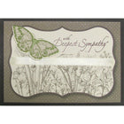 Rosedale 5-1/2" x 8" With Deepest Sympathy Greeting Cards And Envelopes, 6 Pack (19942)-Printed on premium uncoated card stock