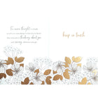 Rosedale Gold Greeting Cards/Envelopes - 5-1/2" W x 8" H - Golden Leaves - 6 Pack-5-1/2" x 8" Folded cards