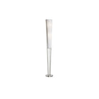Dainolite 2LT Emotions Floor Lamp White Shd 61 x 7 x 7 in Satin Chrome (83323F-SC)-Floor Lamp