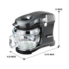 Kenmore Elite Ovation Stand Mixer with Pour-In Top - 5 qt - Grey-Exclusive accessories designed for the pour-in top: wide-mouth funnel, egg separator, and ingredient grater/zester