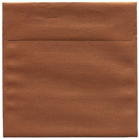 JAM Paper 6.5 x 6.5 Square Envelopes, Stardream Metallic Copper, 250 Pack (V018310H)-Copper stardream metallic envelope